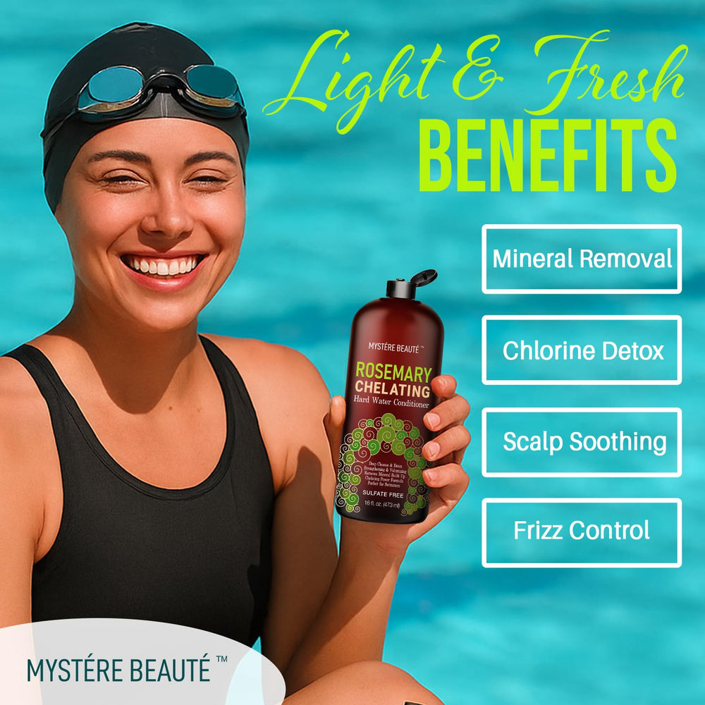 MYSTERE BEAUTE rosemary tea tree oil drops for soothing scalp and cooling cleanse