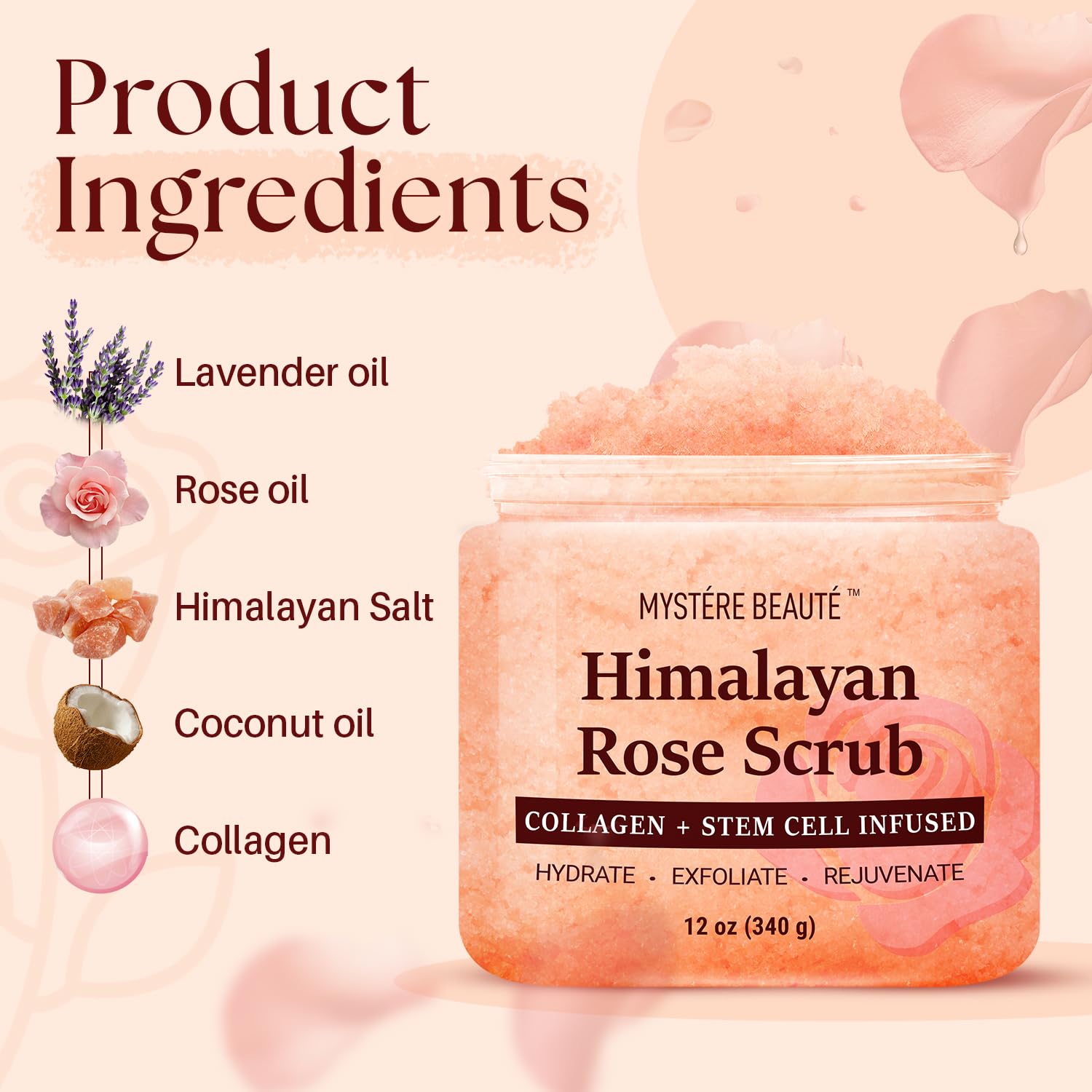 MYSTÉRE BEAUTÉ Sweet almond oil pour demonstrates hydration and softening of the skin.