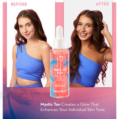 Mystic Tan night routine scene hinting at morning glow.