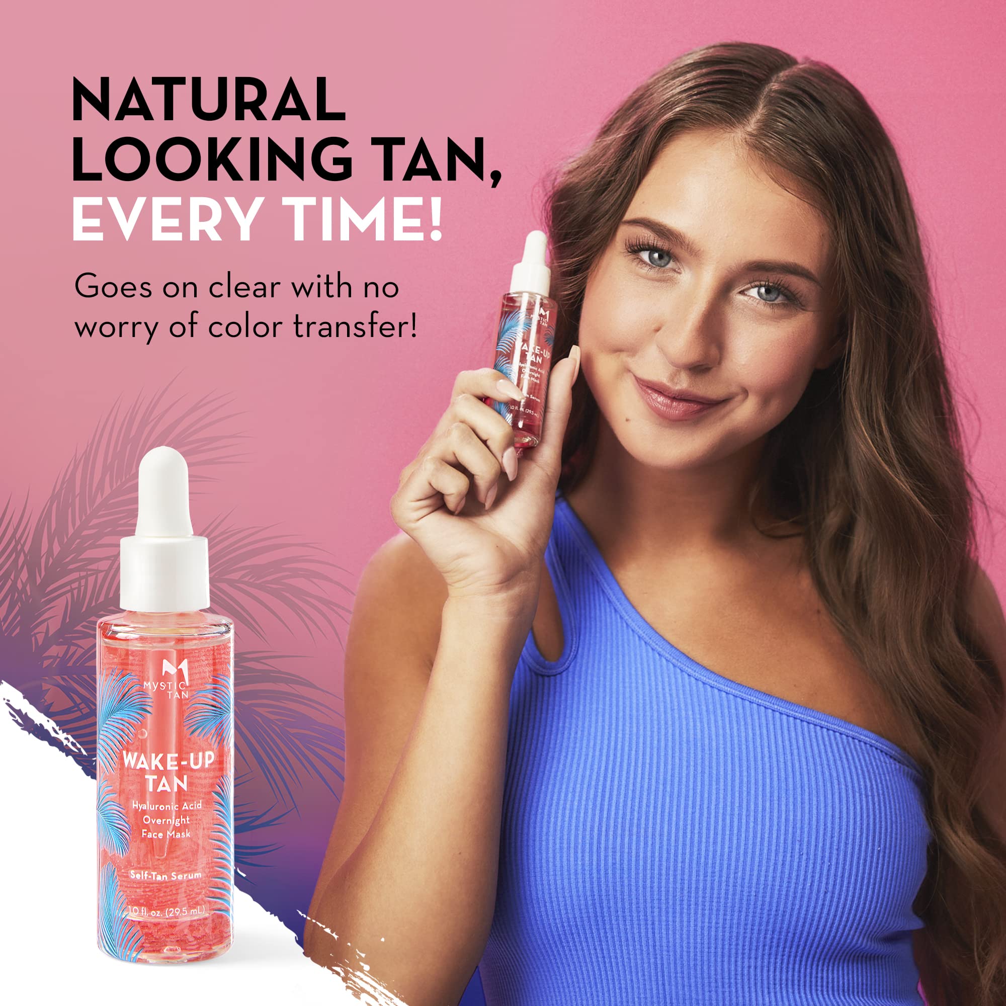 Mystic Tan close-up reveals smooth, even-toned skin texture.
