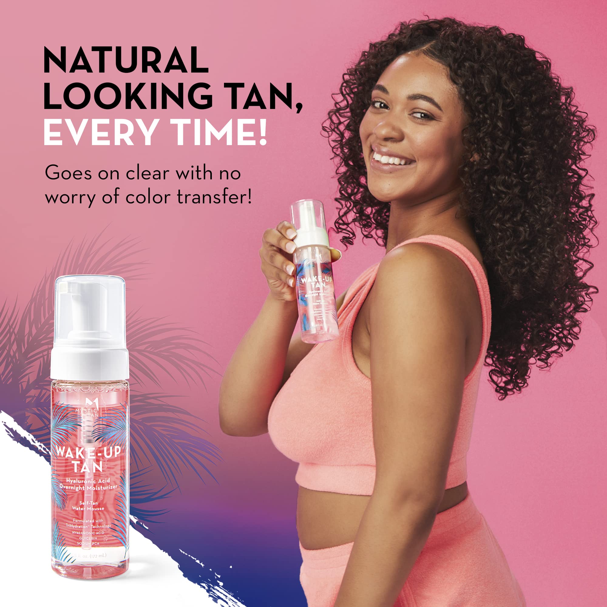 Mystic Tan Wake-Up Tan odor-technology reduces tanning scent during development.