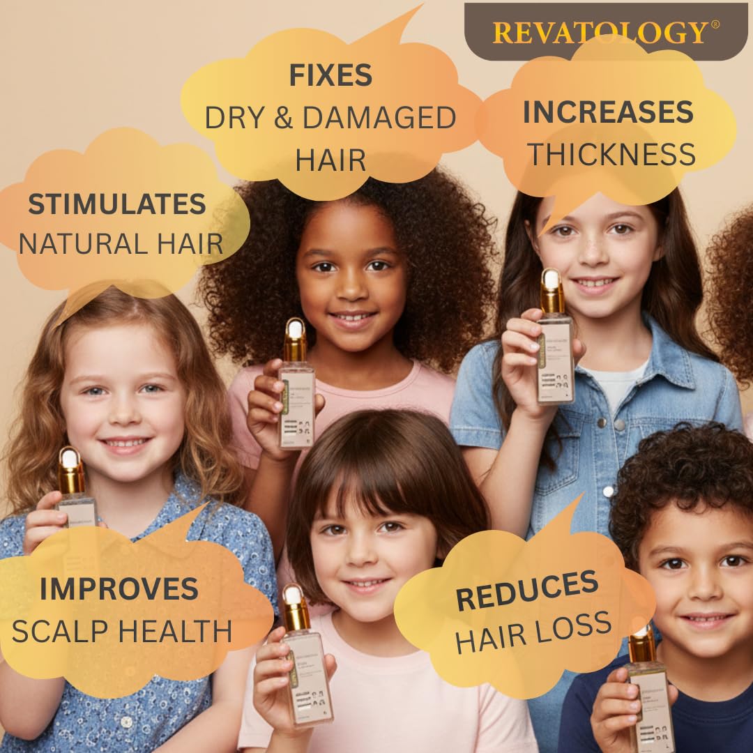 REVATOLOGY: aplicador en niños para cabello suave y crecimiento ligero.