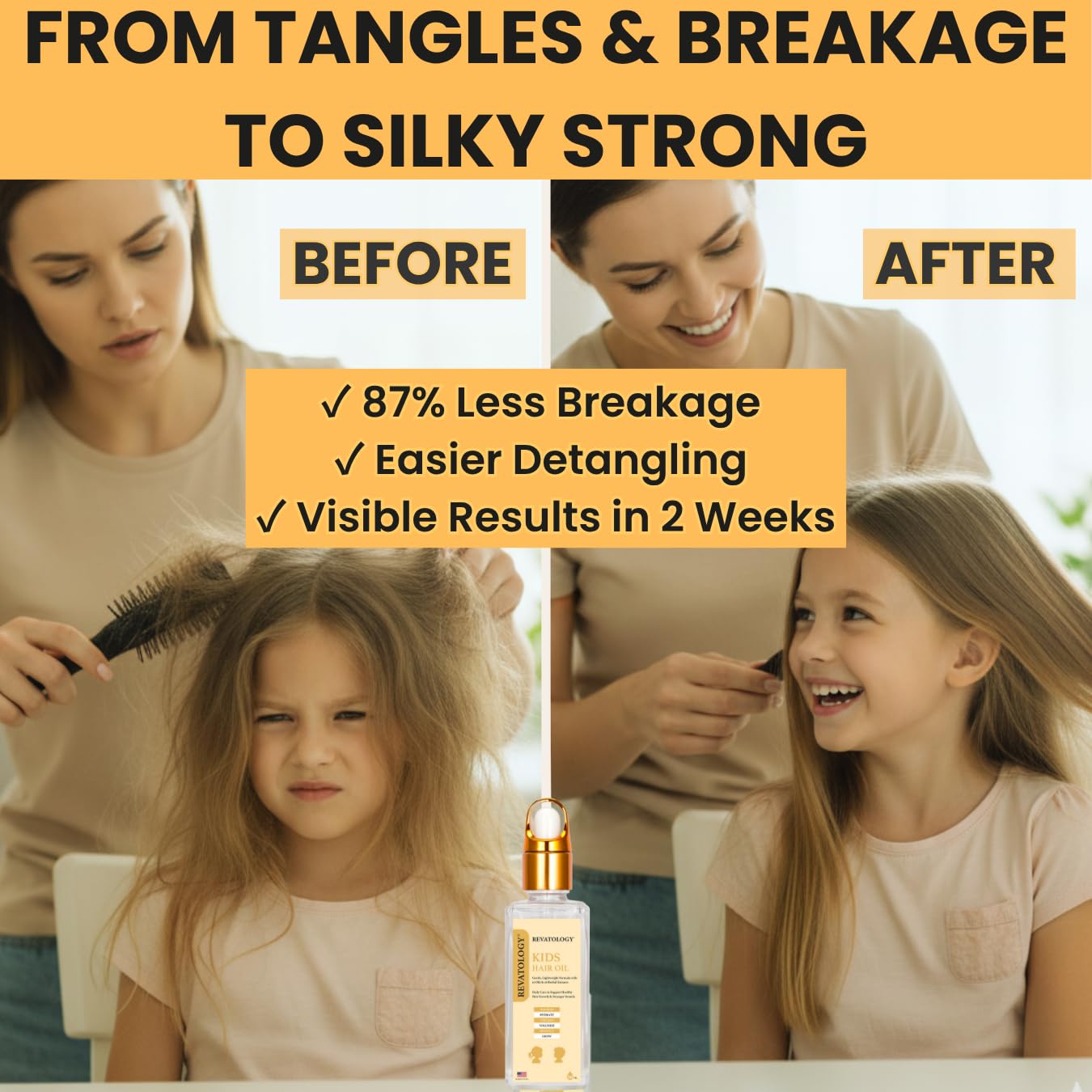 Mystique Abundance Revatology brushing curls shows easy detangling and frizz control.