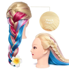 MYSWEETY hairdressing practice mannequin head washing demo enables hands-on skill building.