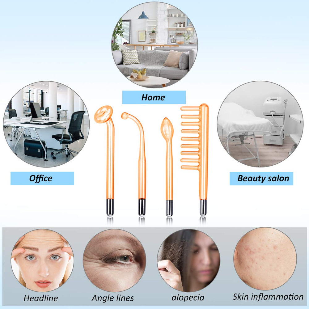 MYSWEETY wand during a gentle facial ritual implies daily-use benefits