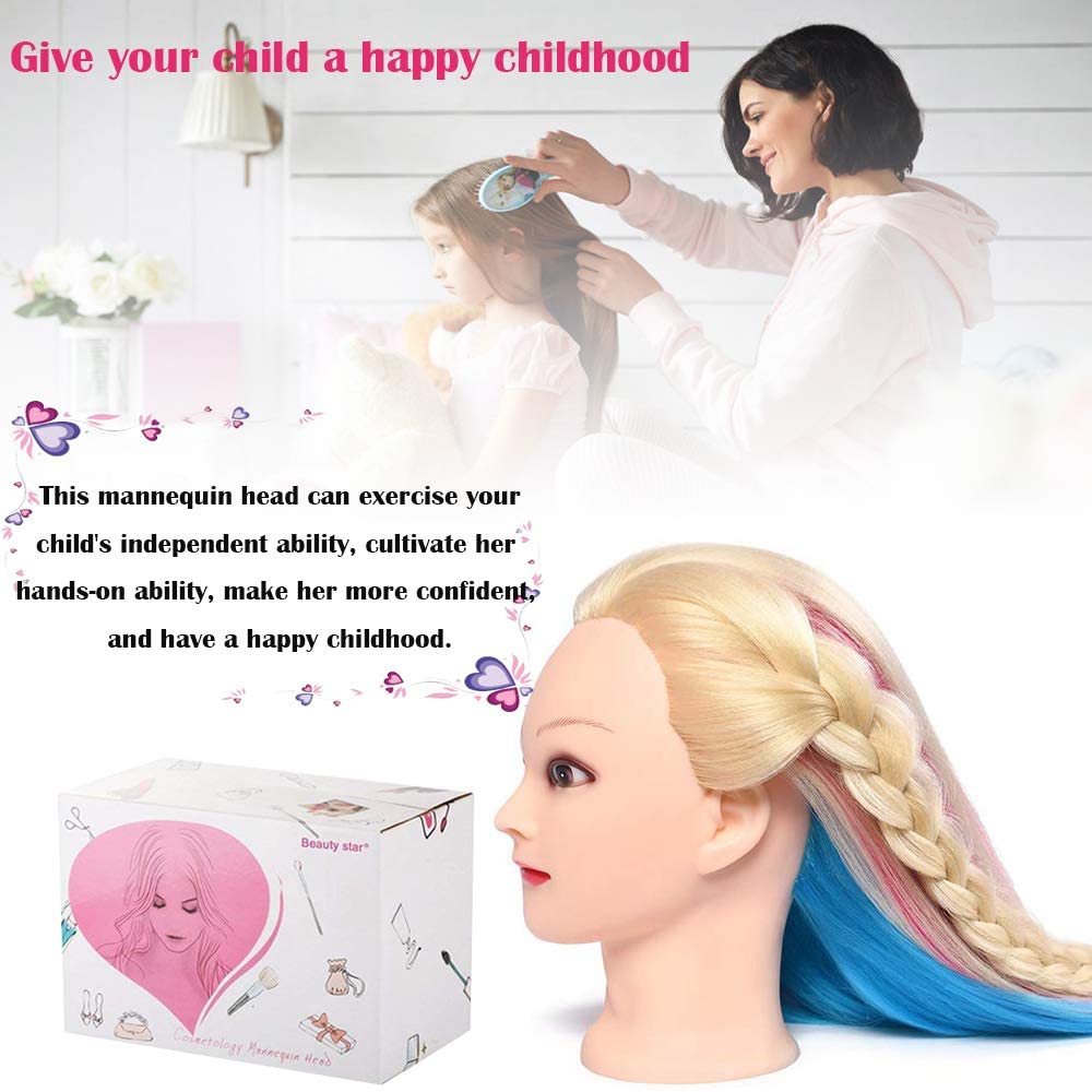 MYSWEETY mannequin head with clamp attachment for sturdy, versatile styling sessions.