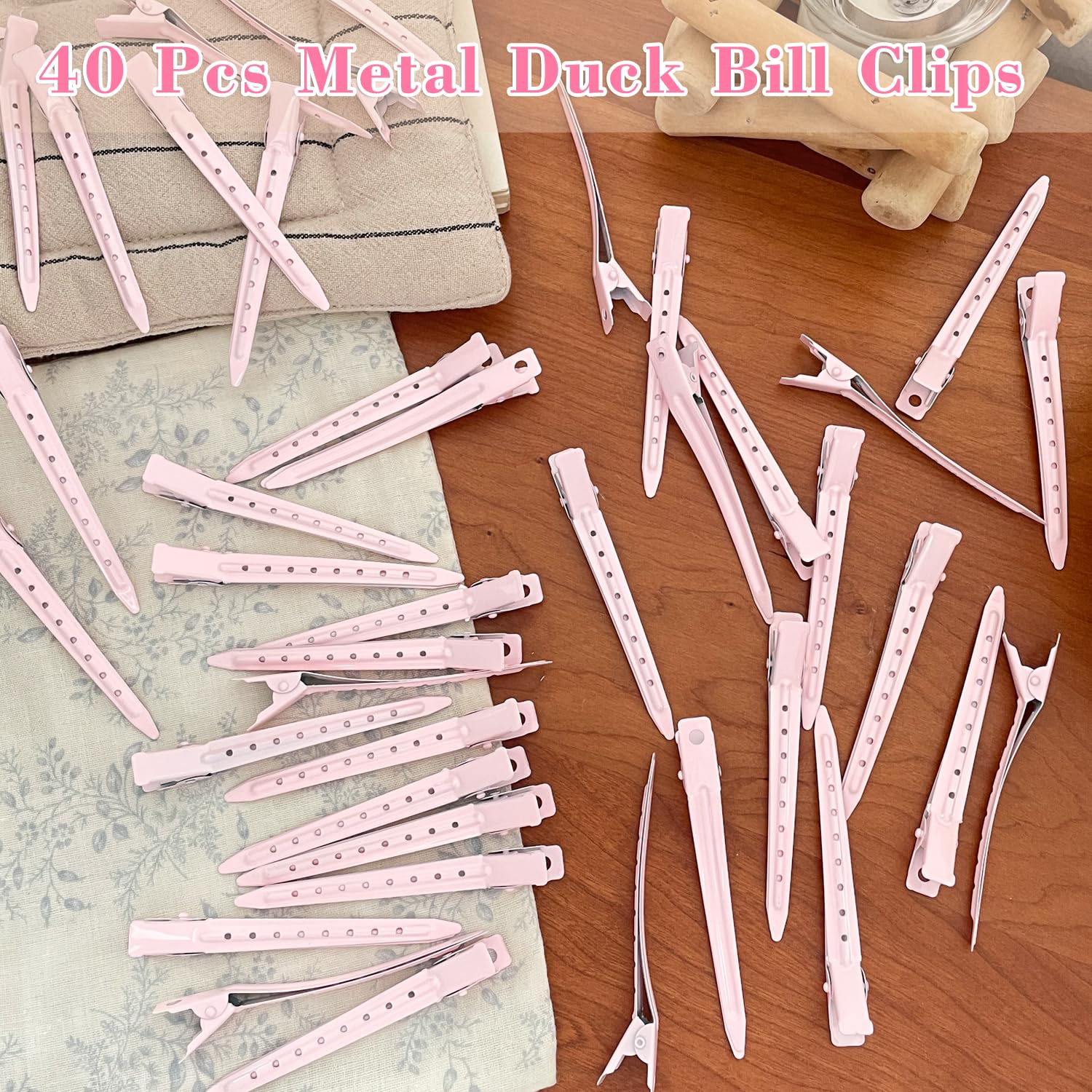 Mythos compact pink clips are ideal for travel and daily routines