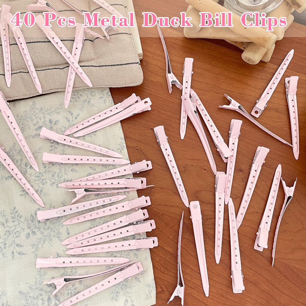 Mythos compact pink clips are ideal for travel and daily routines