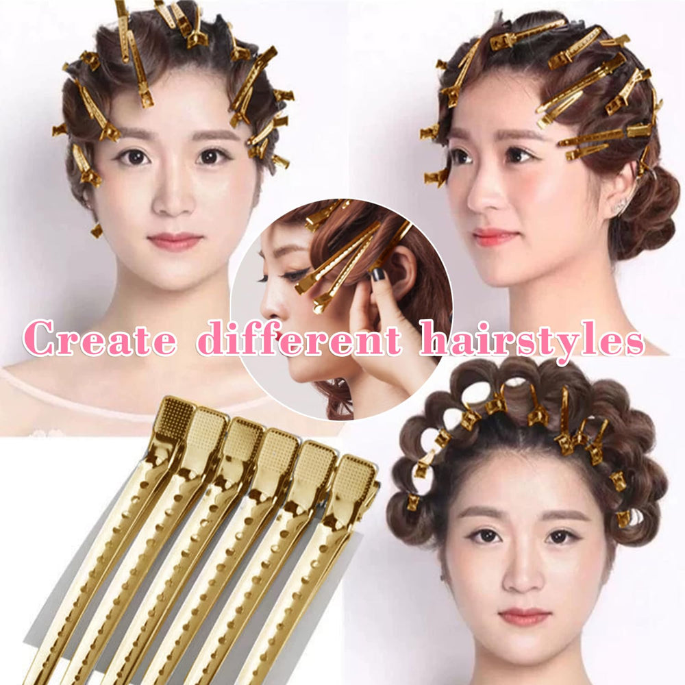 Mythos hair clip used in shower showing hair remains pinned