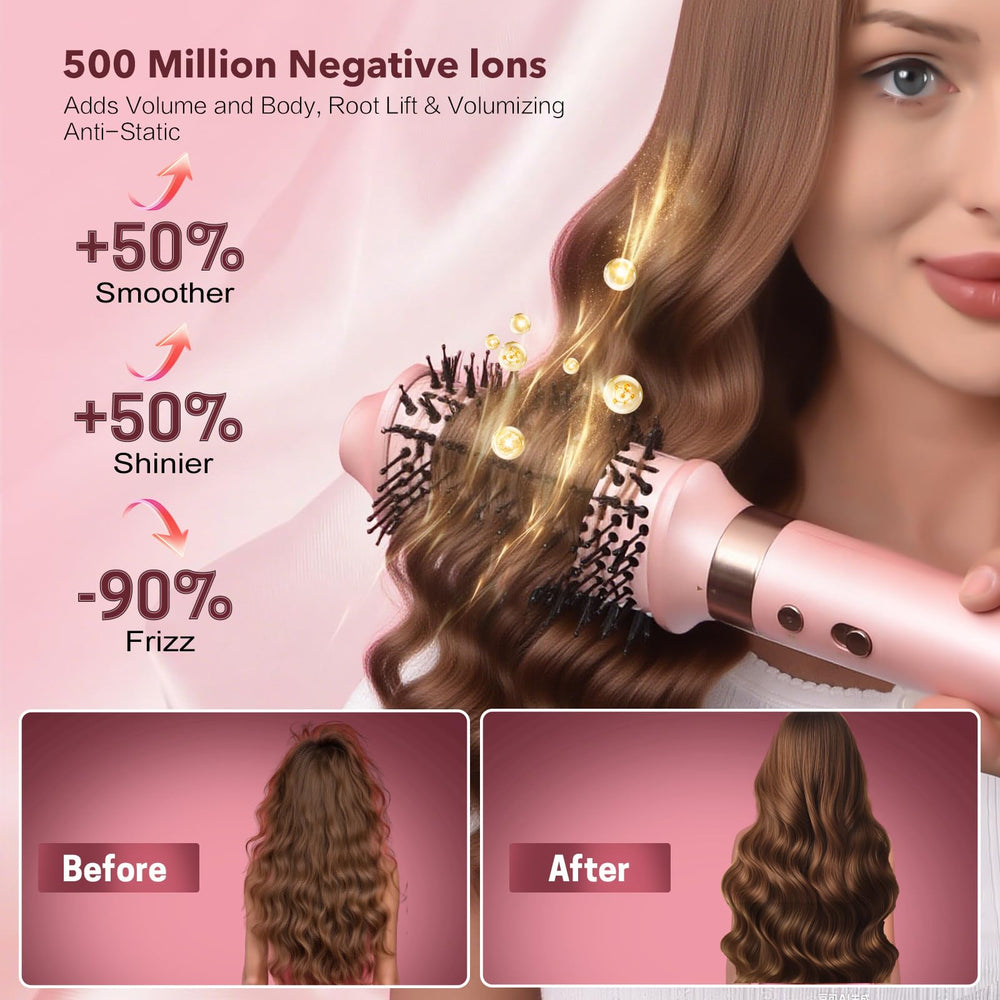 Mythsight StyleVibe right auto-wrap barrel helps streamline symmetrical curls.