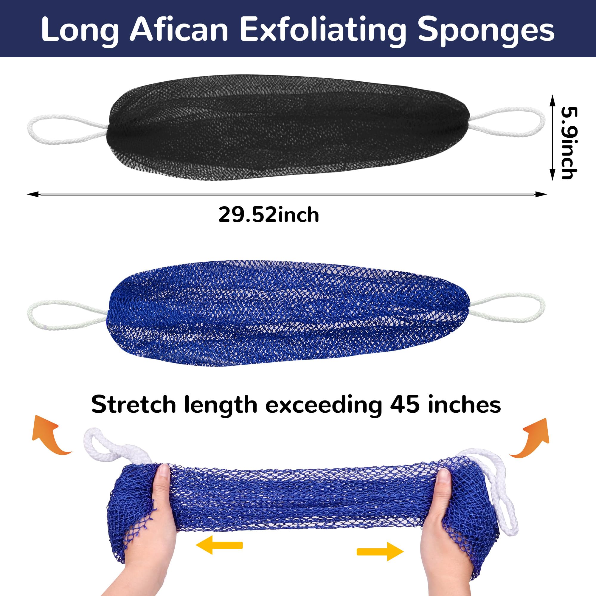 Mytium African net sponge folded flat for compact storage in a gym bag