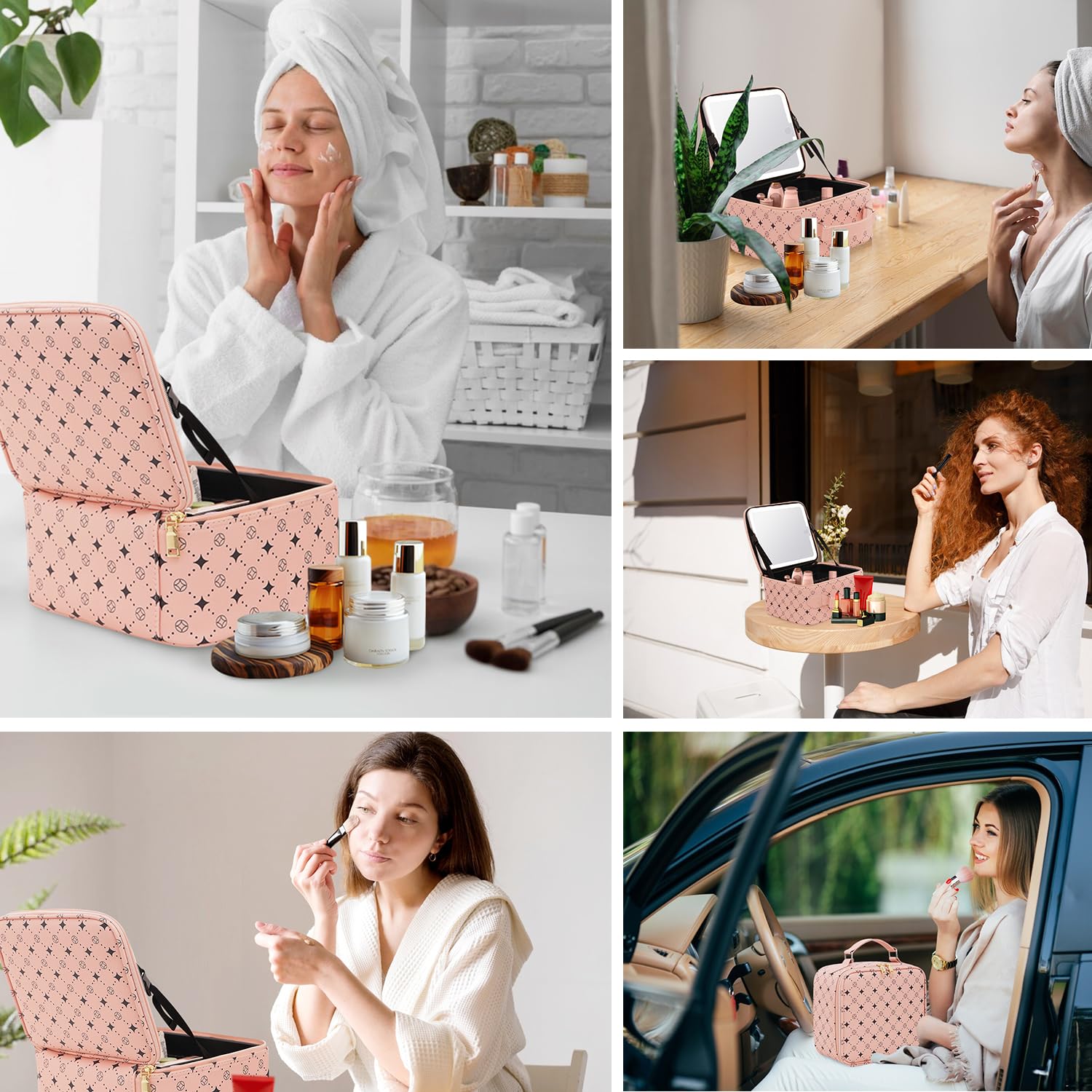 MYUREN portable cosmetic case design fits in carry-ons for easy travel.