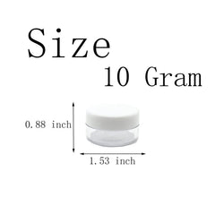 MYYZMY sample containers with threaded leakproof cap for secure travel