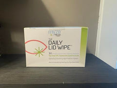 Myze daily lid wipe individually wrapped for on-the-go hygiene and comfort.
