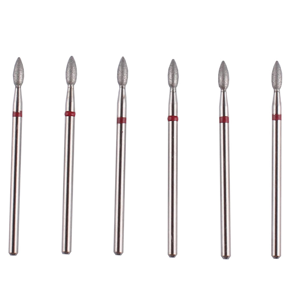 MZCMSL six flame-cuticle bits in case for precise cuticle cleaning.
