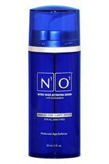 N1O1 Nitric Oxide Serum bottle presenting hydrating base for daily care