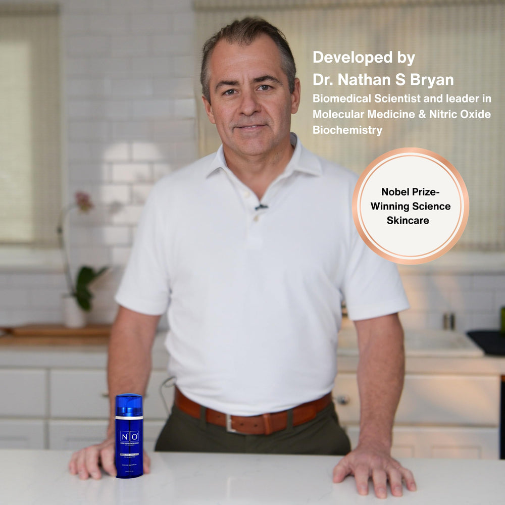 N1O1 Nitric Oxide Serum texture close-up reveals smooth, lightweight serum