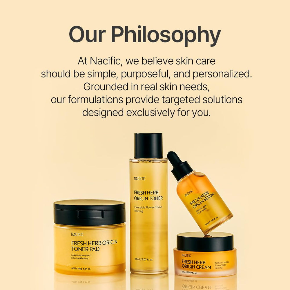 NACIFIC Fresh Herb Origin line box emphasizing fresh-herb lineage