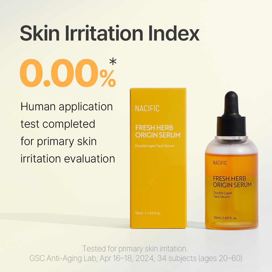 NACIFIC Fresh Herb Origin Serum shown balancing oily skin with light hydration.