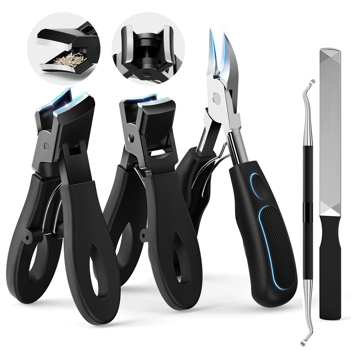 Nadadora professional ingrown toenail tools kit with long-handled clipper for easy trimming.