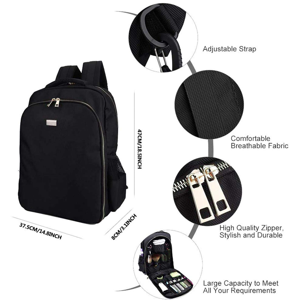 NADAENMF barber travel bag waterproof canvas keeps gear protected on the go