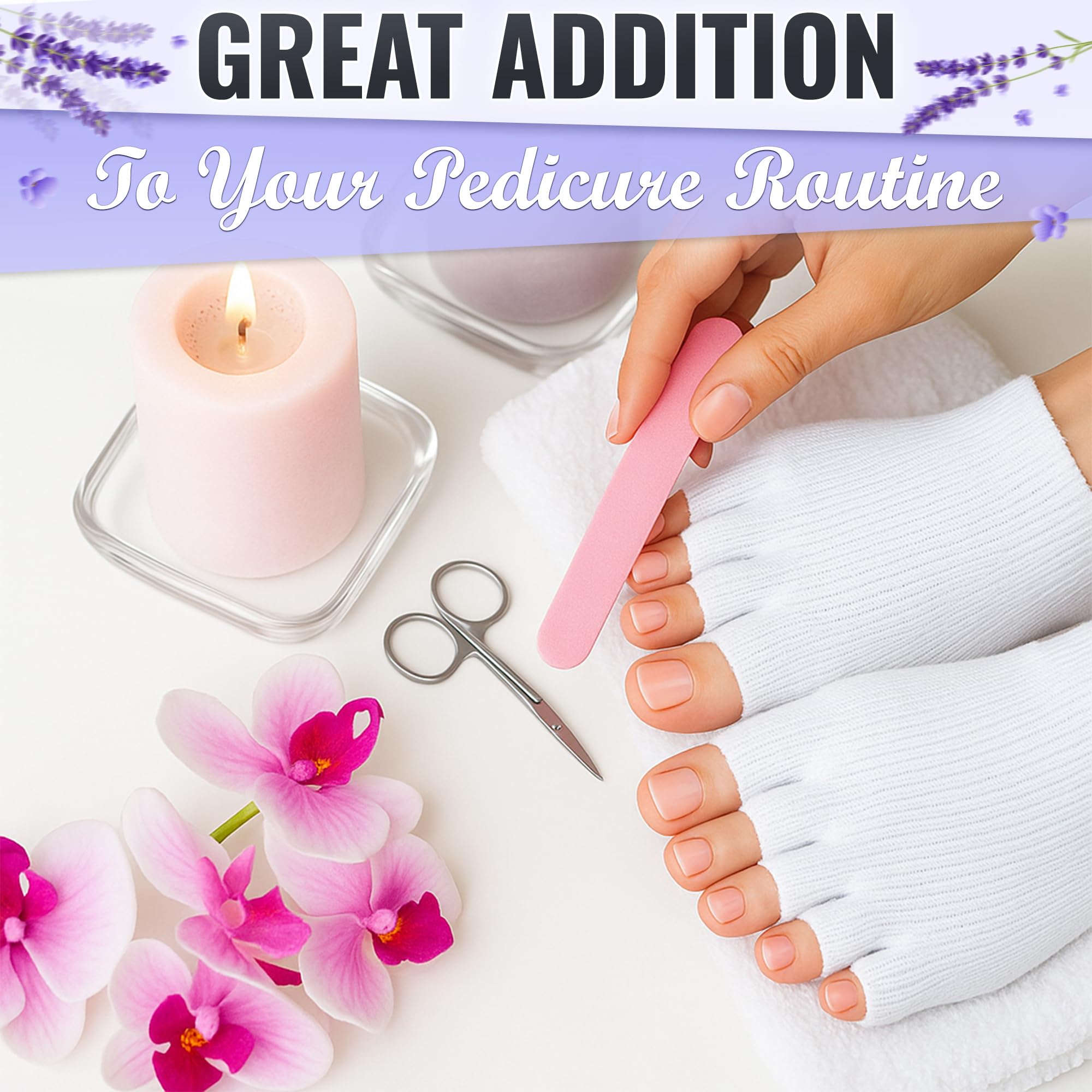 NADOBA breathable cotton toe socks show durable wear and relief