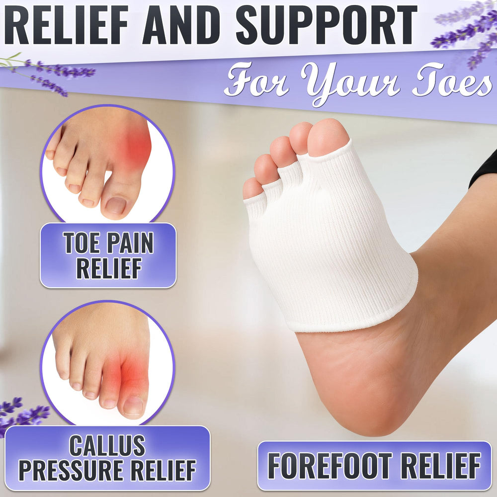 NADOBA pedicure toe socks illustrate easy toe separation during care
