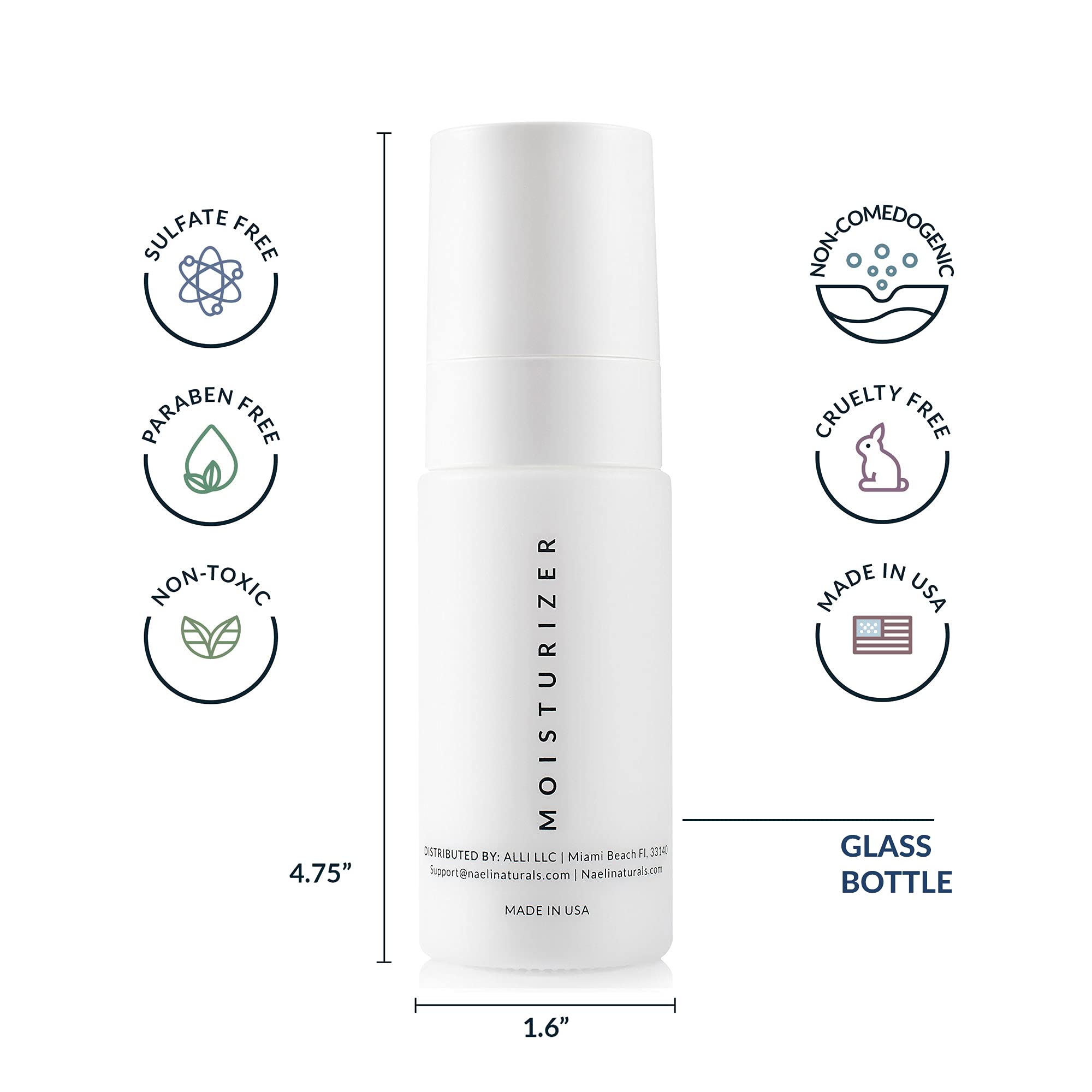 NAELI Face Moisturizer SPF30 packaging emphasizes compact, travel-friendly design for on-the-go protection.