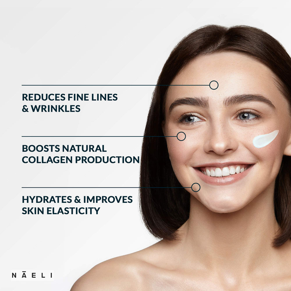 NAELI Retinoid Night Cream texture swirl showing rich formula for evening use
