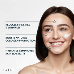 NAELI Retinoid Night Cream texture swirl showing rich formula for evening use