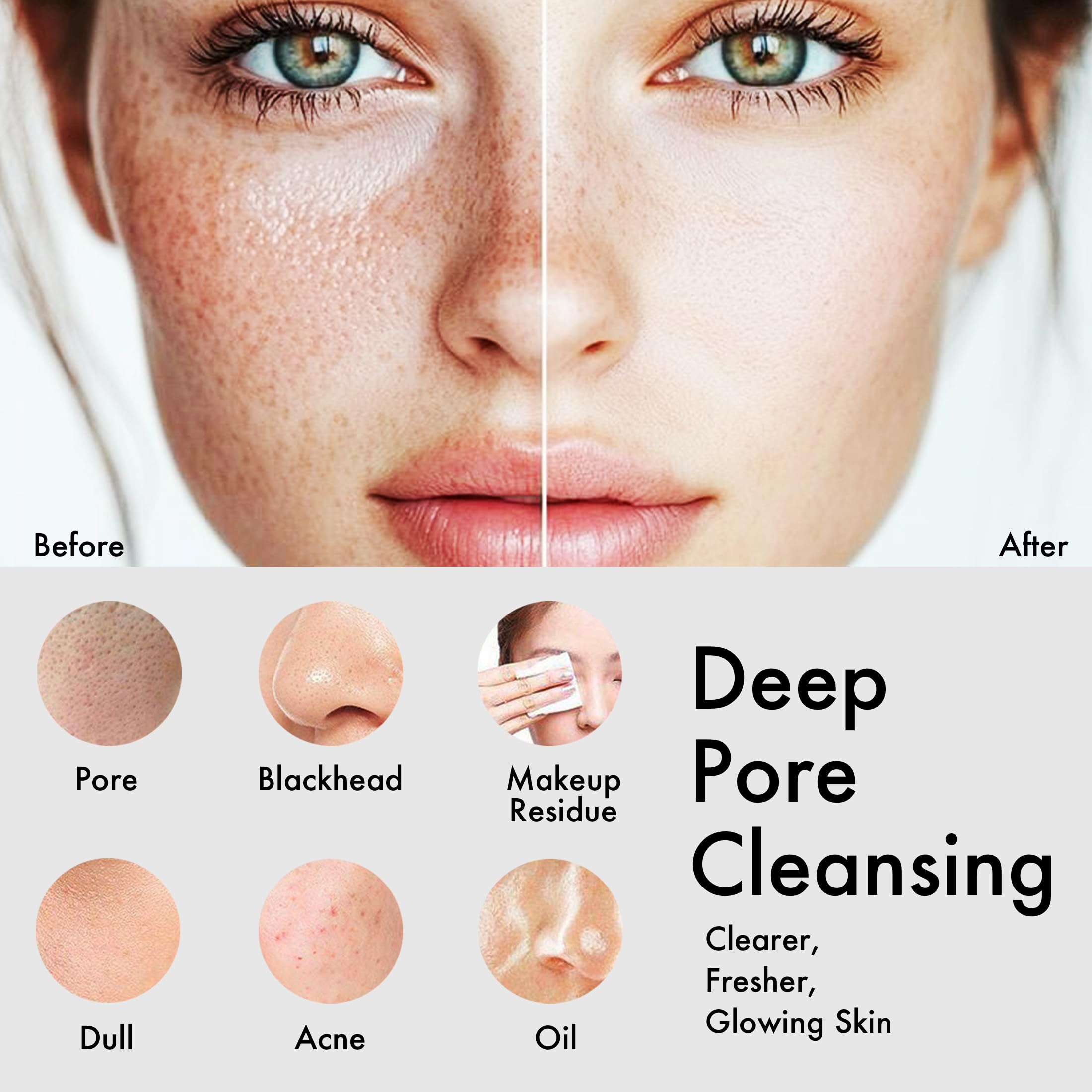 NågraCoola brush heads enable deep cleansing and gentle exfoliation.