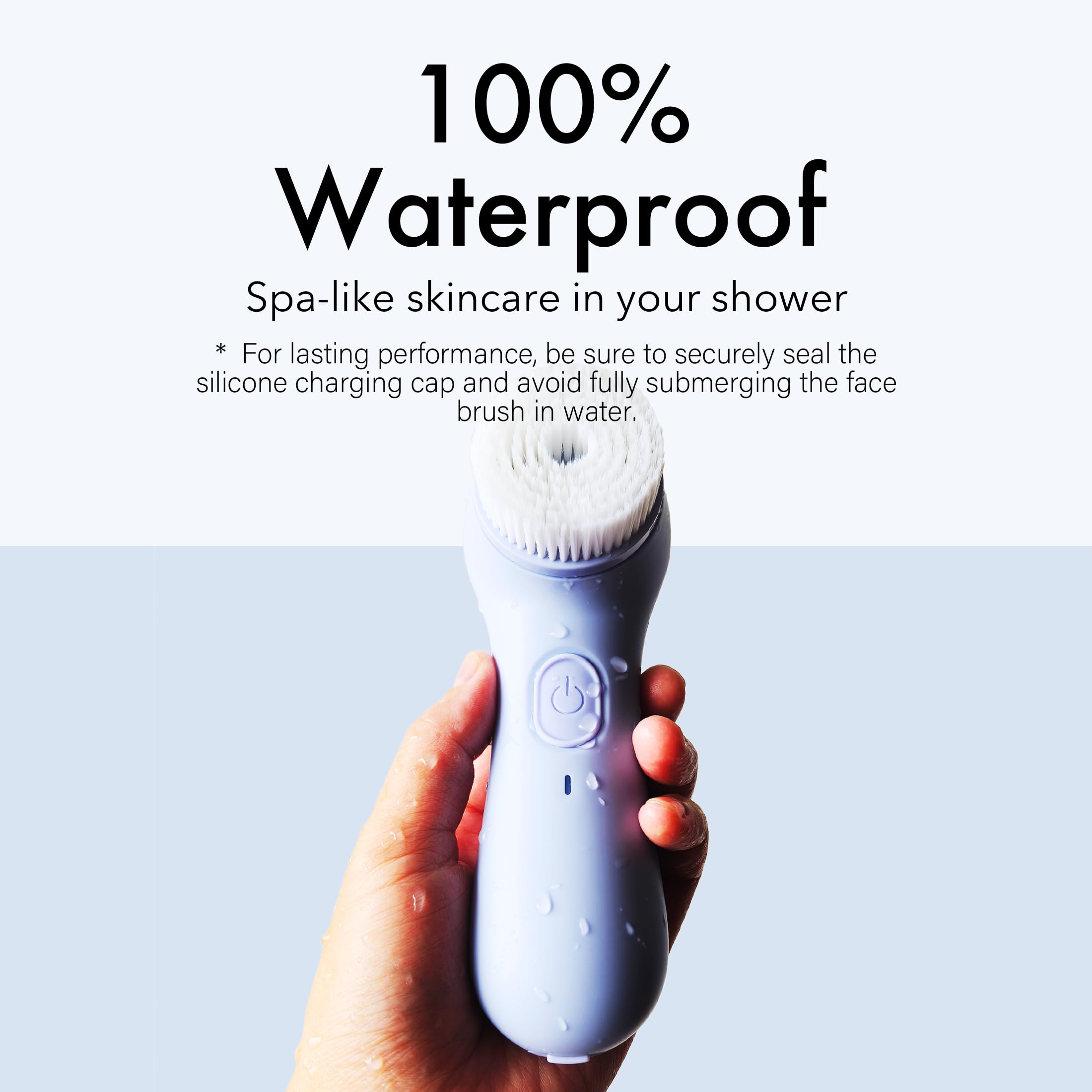 NågraCoola auto-timer guides a 3-minute cleanse with 30-second intervals