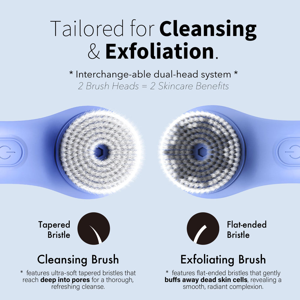 NågraCoola exfoliating brush head for smoother skin after cleansing