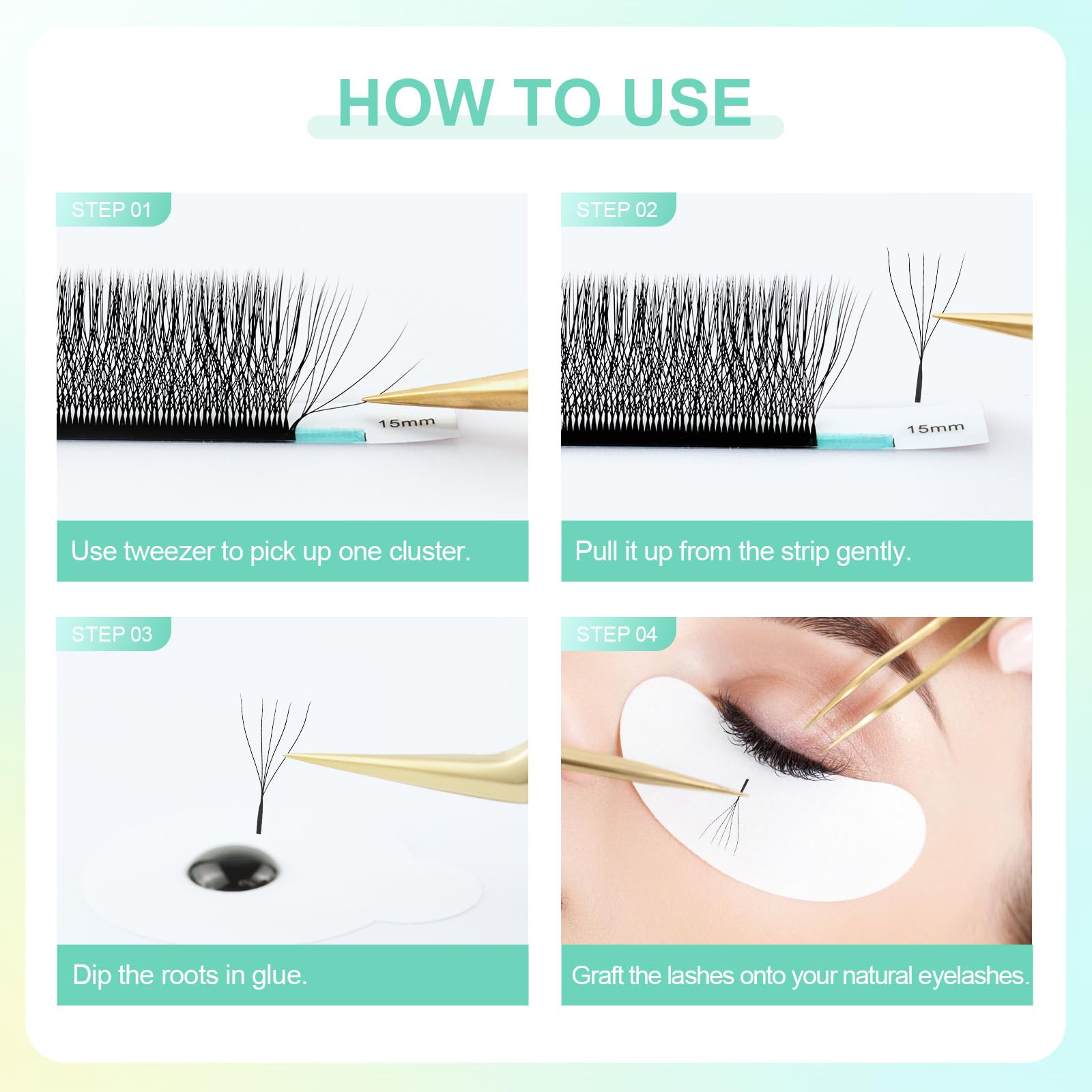 Nagaraku 0-07mm D curl lashes offer precise curl and lift.