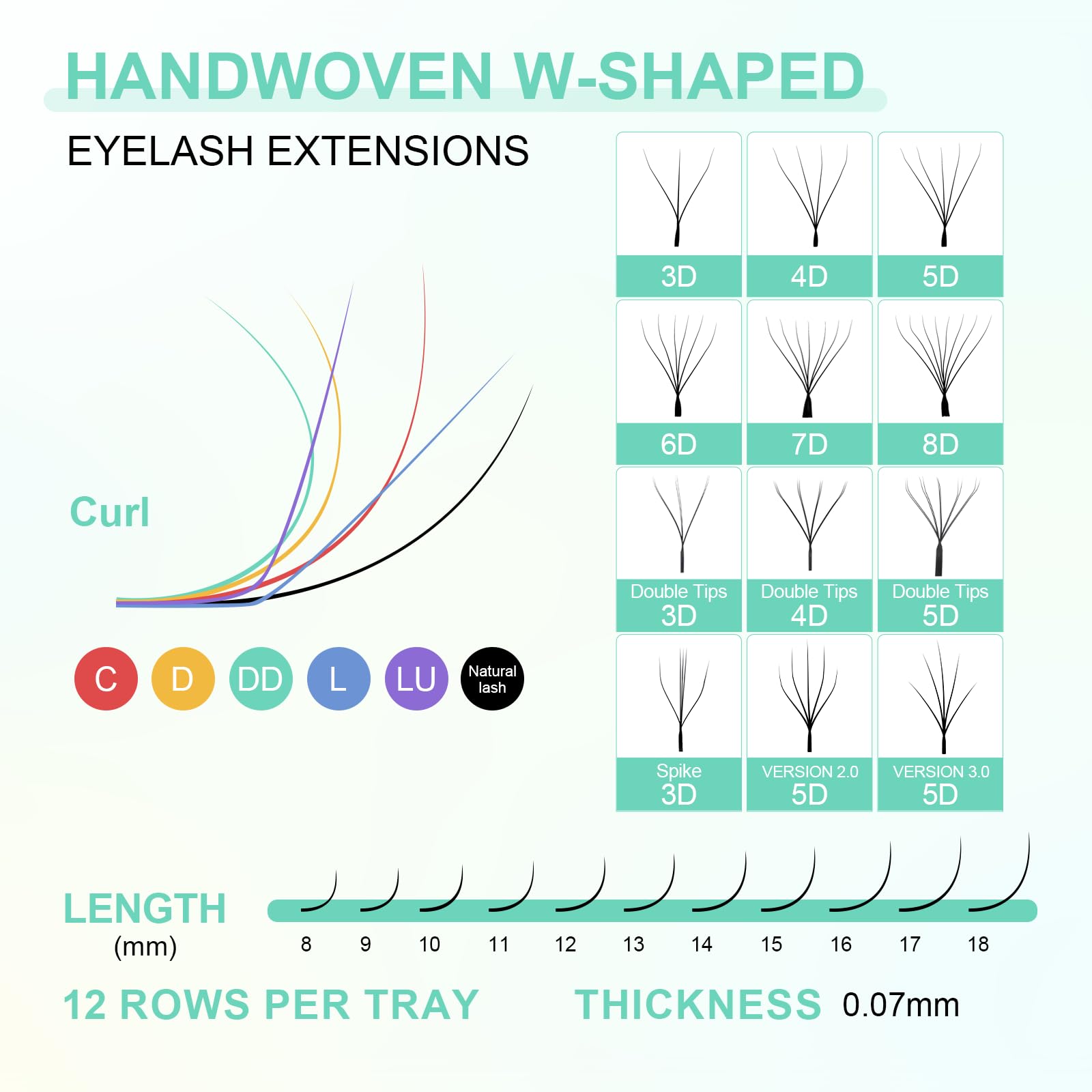 NAGARAKU 8-15mm mix lengths offer versatile styling options.