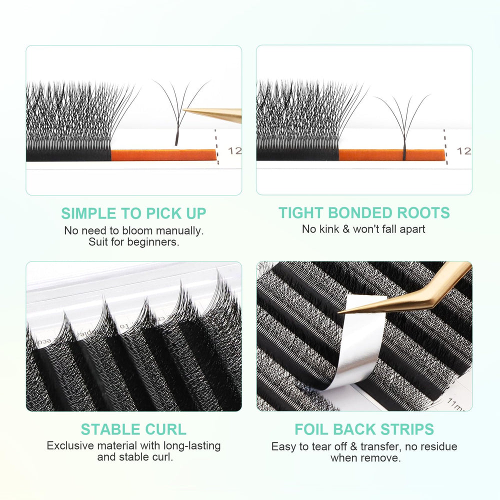 NAGARAKU soft-volume base lashes demonstrating natural density.
