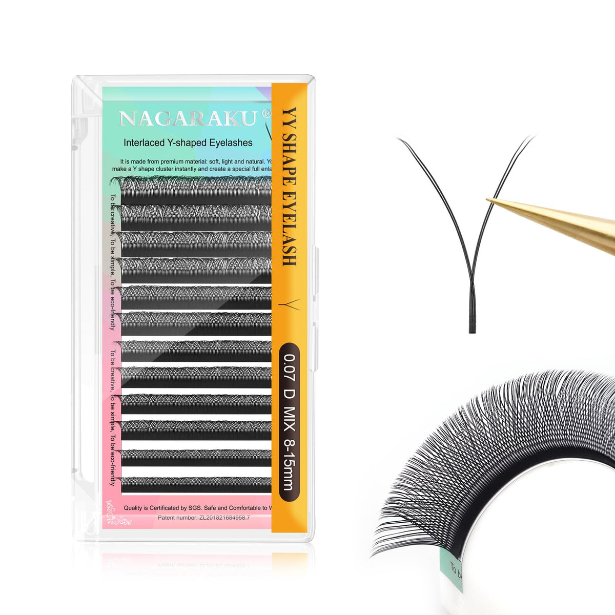 NAGARAKU YY Lashes 4D easy fan ready for rapid professional lash application.