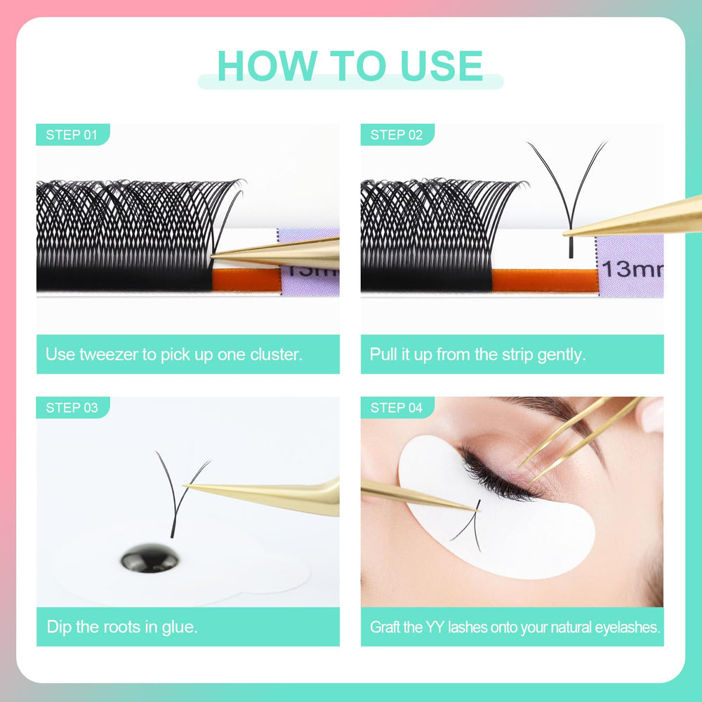 NAGARAKU YY Lashes ideal for beginners and pros to build custom looks.