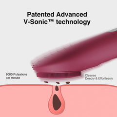NågraCoola CLIE face scrubber reverse-ripple massage surface for product absorption
