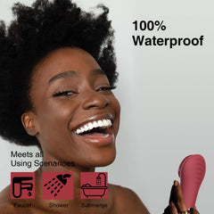 NågraCoola CLIE face scrubber waterproof in a shower setting for refreshing cleansing