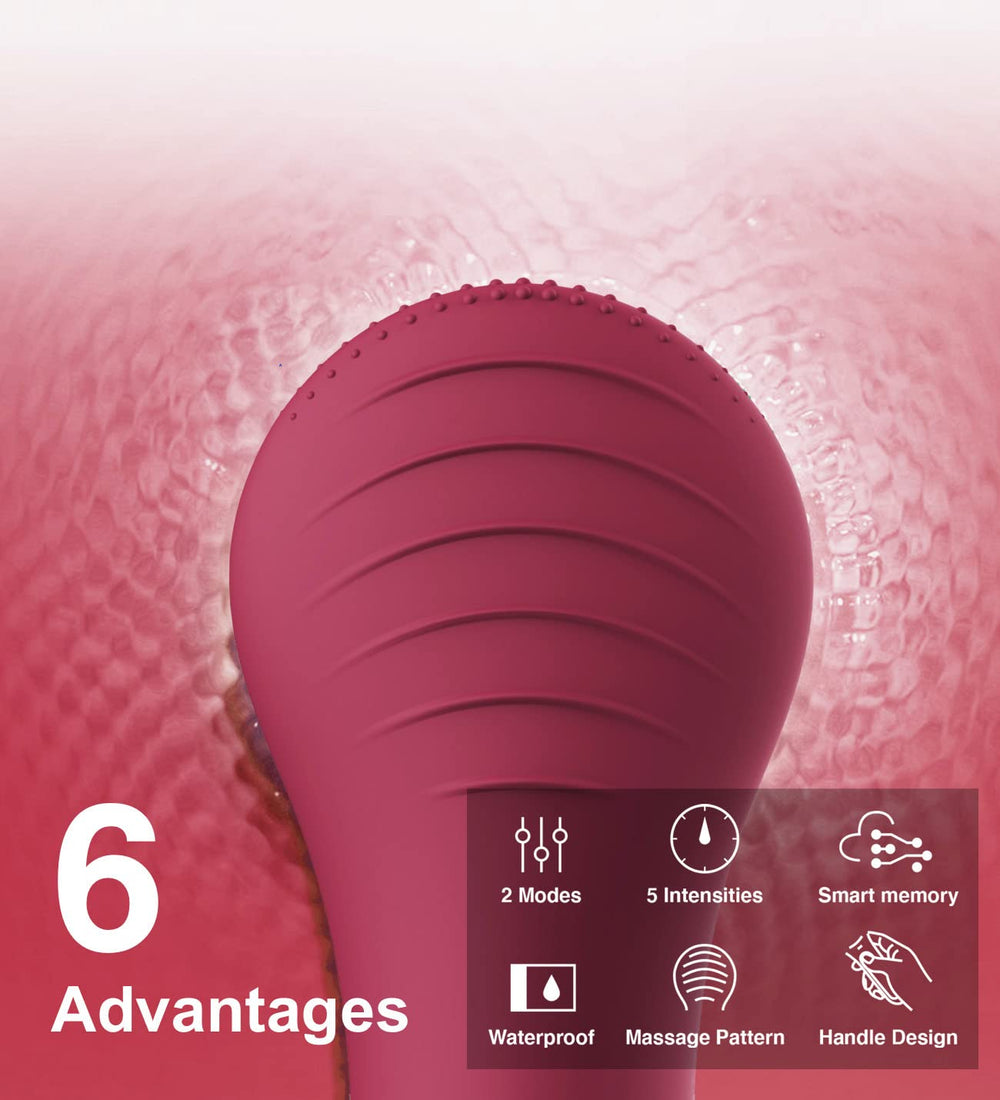 NågraCoola CLIE face scrubber with wireless charging base for easy power
