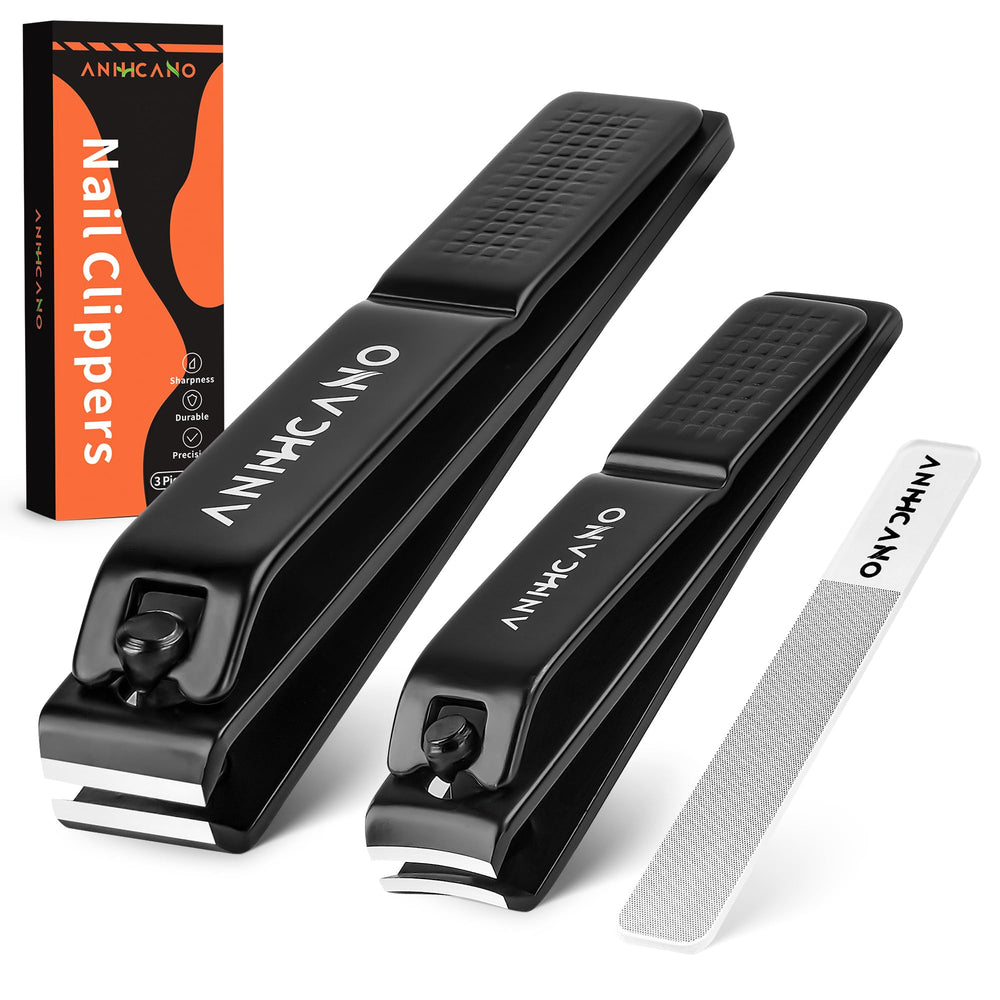 Nail Clipper Set with Glass File closeup showing compact, premium design for easy grooming.