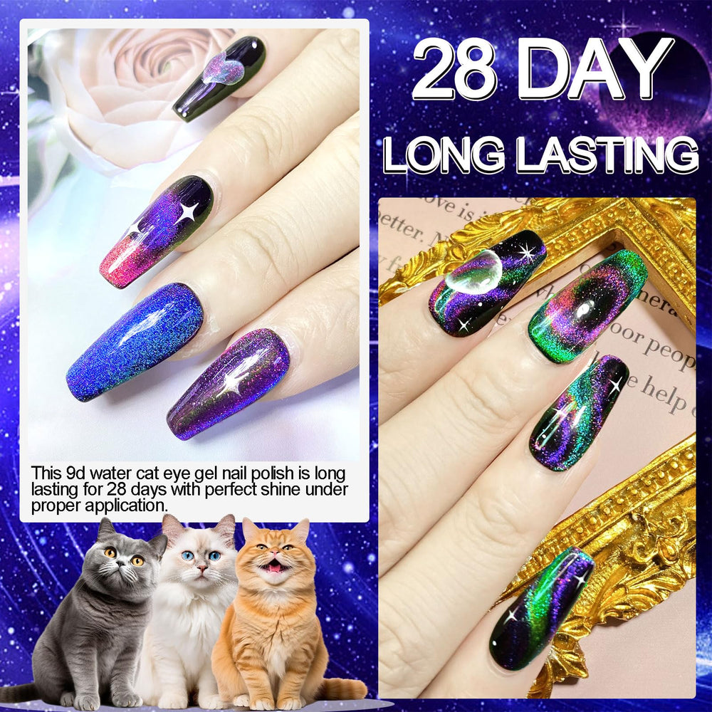 NAIL GIL 9D dual-colors polish enables bold color shifts and layered effects
