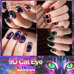 NAIL GIL Galaxy effect polish showcases a shimmering galaxy finish without magnet