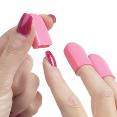 Nail Savers ten finger tips inside the bag help keep acrylics clean and polish intact.