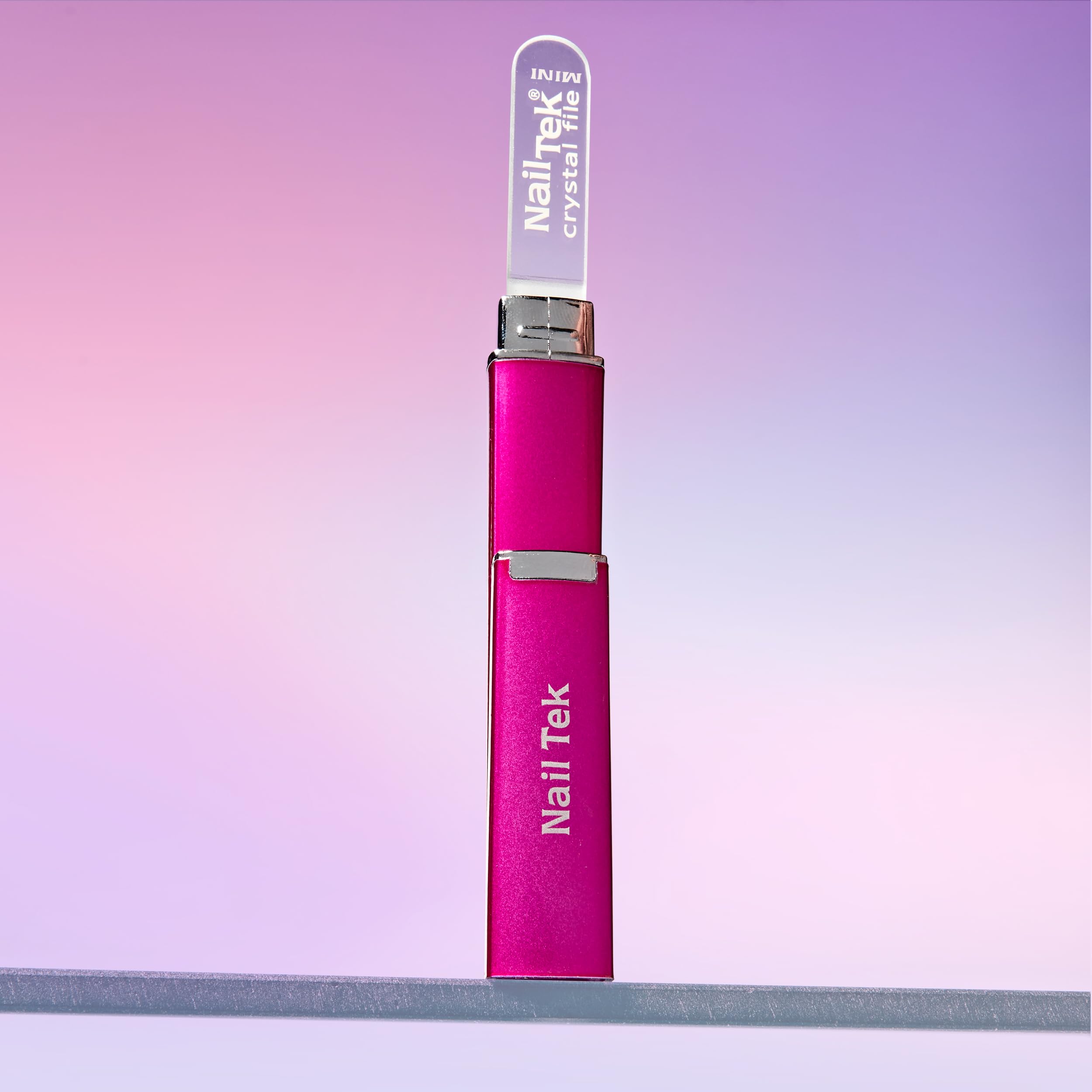 Nail Tek Crystal File washable and hygienic glass design for quick sanitizing