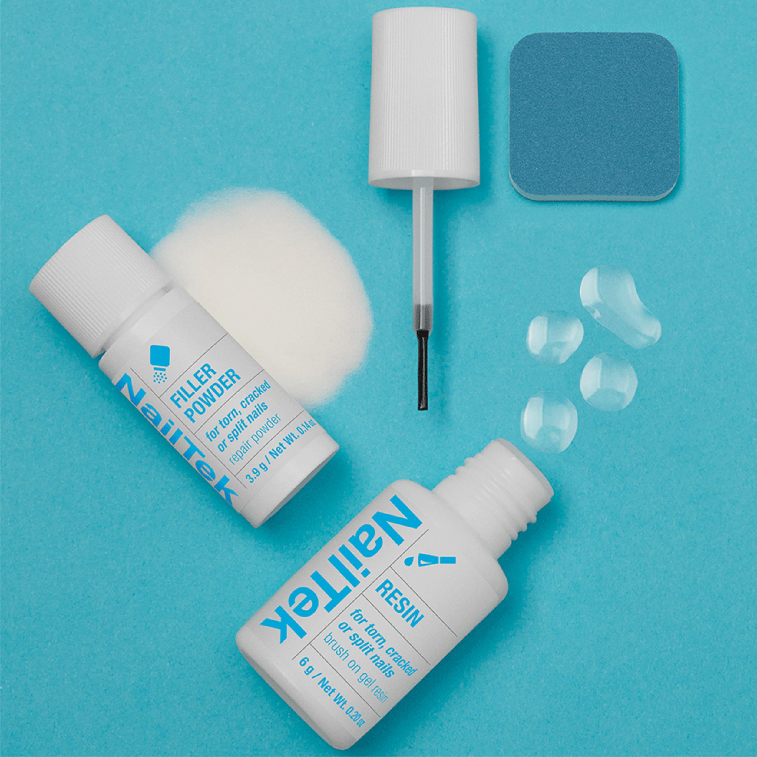 Nail Tek repair system being applied for seamless results