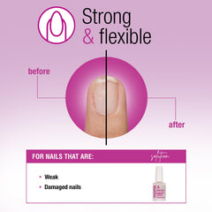 Nail Tek Ridge Filler texture swipe reveals ridges filled for an even surface