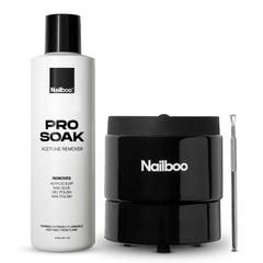 Nailboo acetone remover bottle, 16oz, for quick at-home polish removal.