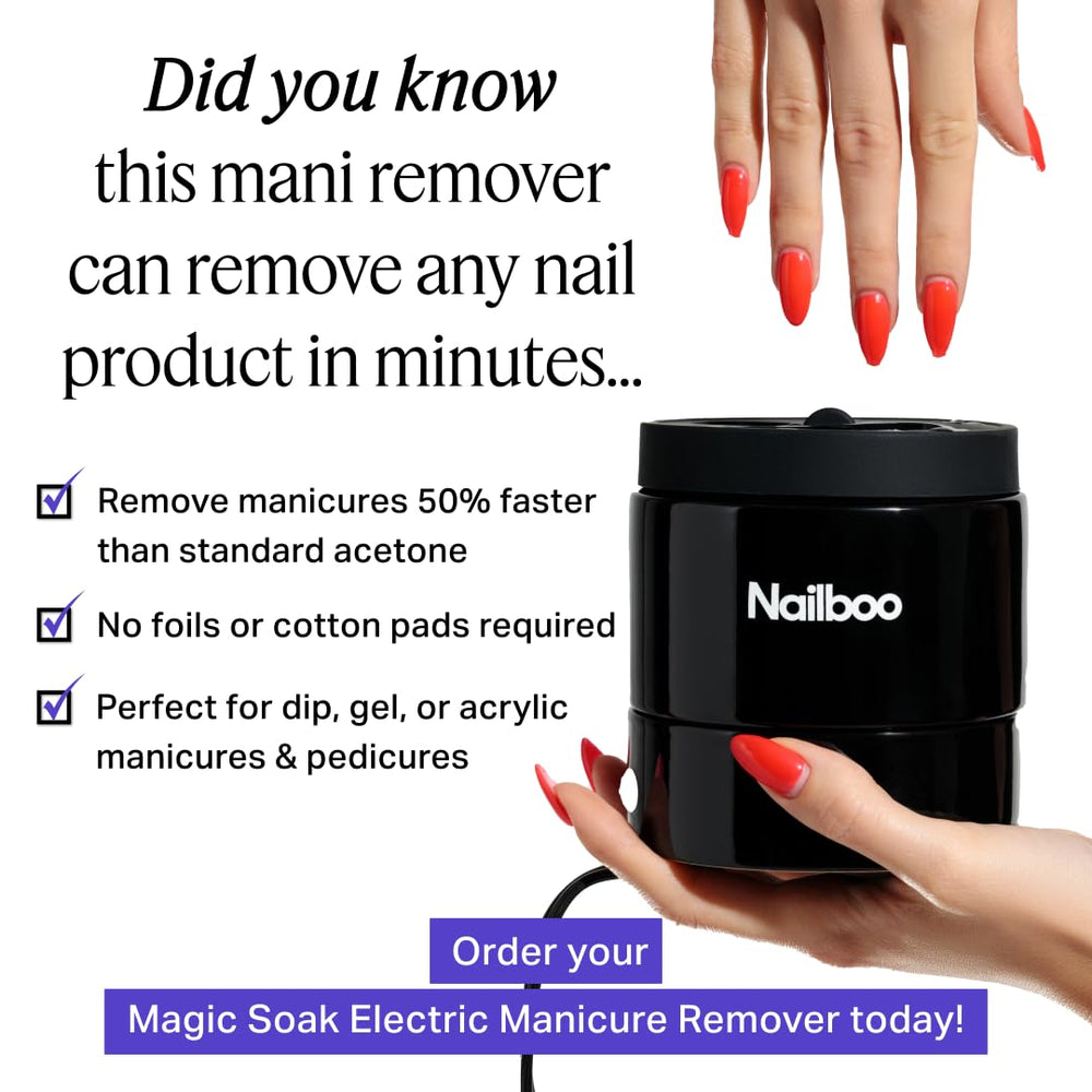 Nailboo DIY manicure kit used by enthusiasts for salon-like results.